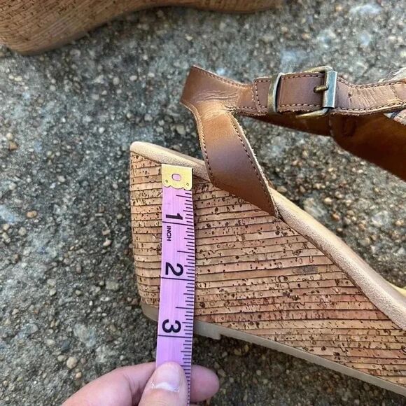 Minnetonka Duffy Tribal Aztec Wedge Leather Sandals Women’s Sz 8 - Picture 9 of 9